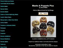 Tablet Screenshot of masksandpuppets.com.au